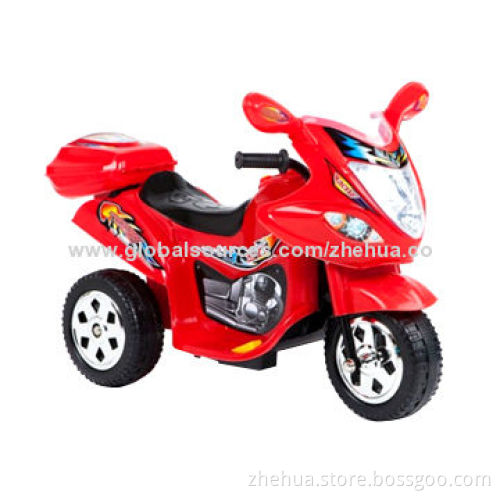 6V4.5Ah Kids BO Ride-on Motorcycle Toy Car with Music, Colorful LED Lights & MP3 Function